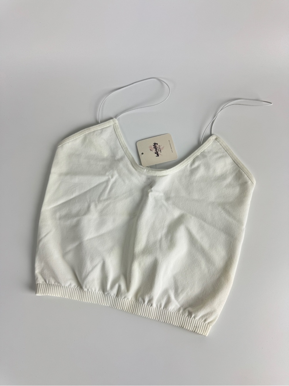 Free People Women White Cropped Camisole Tank Tops XS/S